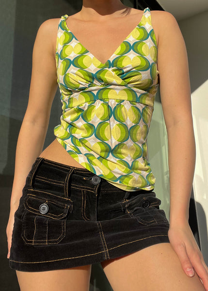 Y2k Citrus All Over Print Tank (S)