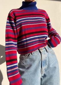 Erica 90's Striped Turtleneck (M-L)