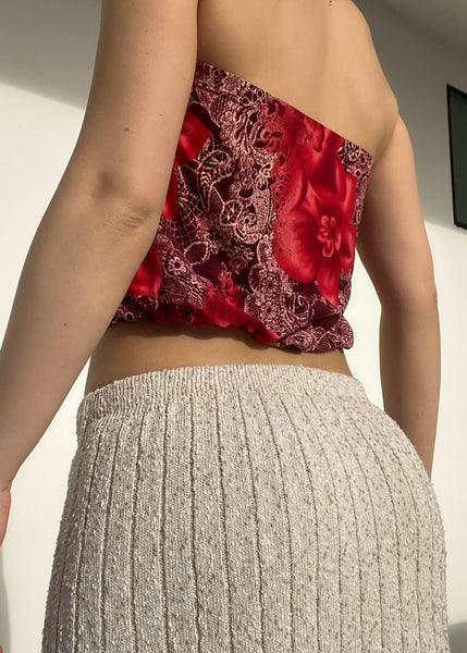 Late 90's Print Tube Top (S-M)
