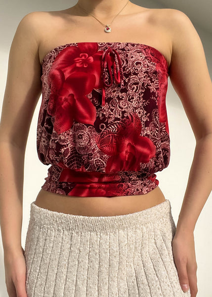 Late 90's Print Tube Top (S-M)