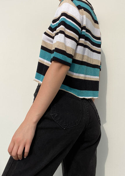 Kendall 90's Striped Knit Tee (M)