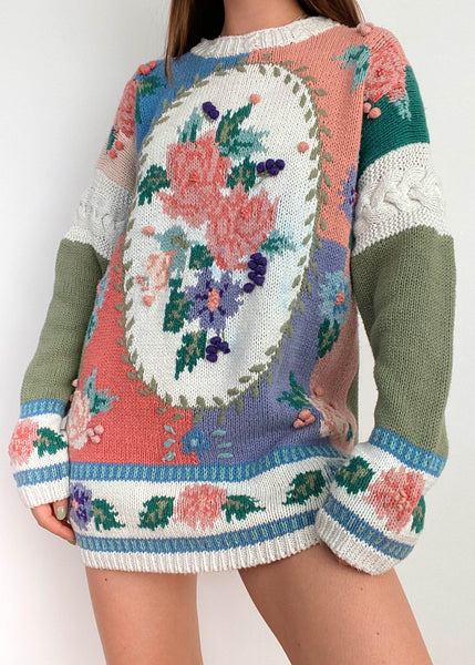 Tara Floral Sweater