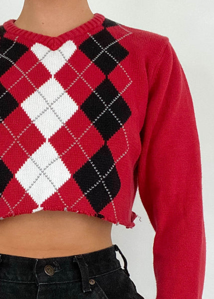 Trixie Argyle Sweater